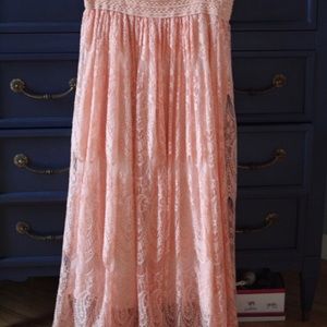 Women’s sweet elastic-waist asymmetric floral.